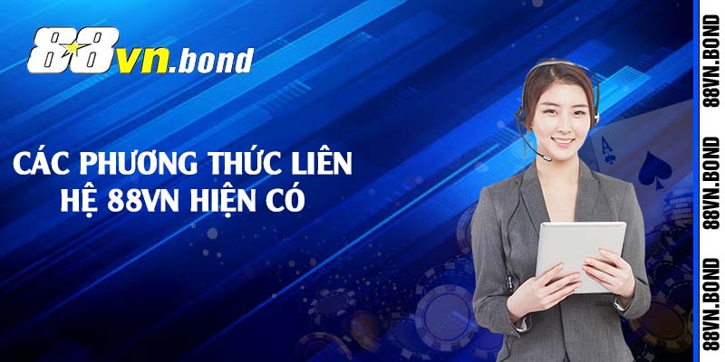 Các phương thức liên hệ 88VN hiện có
